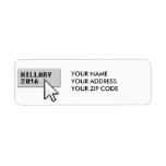 CLIC 2016 - .PNG DE CURSEUR DE HILLARY ÉTIQUETTES D’ADRESSE RETOUR