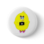 Click Chick Photography Girl Pinback Button