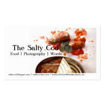 click, The Salty Cod, Food | Photography | Word... Business Card
