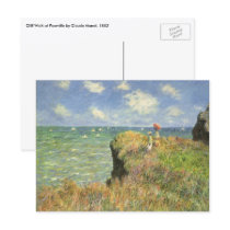 Cliff Walk at Pourville by Claude Monet Post Card