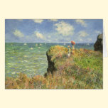 Cliff Walk Pourville, Monet, Vintage Impressionism cards
