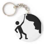 cliffhanger freeclimber climber climbing icon key chain