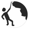 cliffhanger freeclimber climber climbing icon stickers