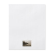 Cliffs in sepia colour. On White Background. Full Color Flyer