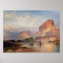 Cliffs of Green River - 1874 Print