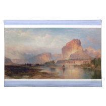 Cliffs of Green River - Thomas Moran (1874) placemats