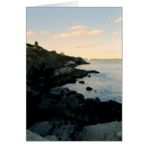 Cliffwalk, Newport, RI Greeting Cards