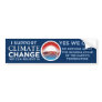 Climate Change-Yes We Can Obama Joke BumperSticker Bumper Stickers