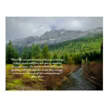 Climb the mountains postcard