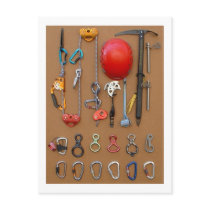 Climbers equipment -- postcard