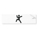 climbing icon bumper sticker