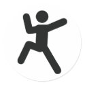 climbing icon stickers