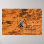 Climbing on Red Rocks; 2013 Calendar Poster