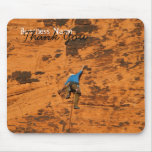Climbing on Red Rocks; Promotional Mousepads