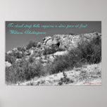 Climbing Steep Hills Poster