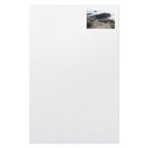 Climbing the Rocks on a Cambria Beach Stationery Design
