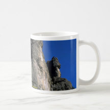 Climbing the vertical, Utah rock formation Coffee Mugs