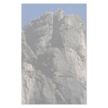 Climbing the vertical, Utah rock formation Stationery Design