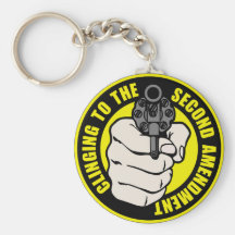 Clinging to the Second Amendment Key Chains