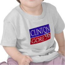 Clinton Gore 96 Distressed Design Shirt