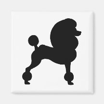 Clipped Standard Poodle Magnet