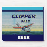 CLIPPER PALE BEER Famous Design Flat Top Can Mousepads