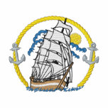 Clipper Ship Logo embroidered shirts