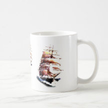 Clipper ship mug