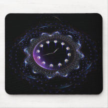 Clock 6 mouse mats