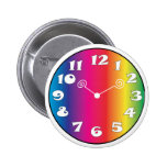 Clock Face Button Badge