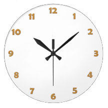 Clock Face Numbers - copper for your design