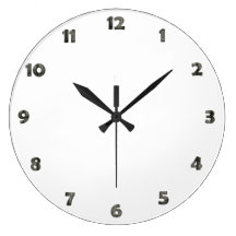 Clock Face Numbers - metal style for your design