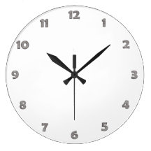 Clock Face Numbers - metal style for your design