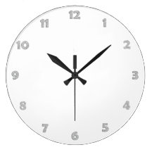 Clock Face Numbers - silver - for your design