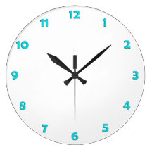 Clock Face Numbers - tuerkis