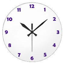 Clock Face Numbers - violet