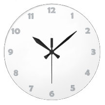 Clock Face Numbers - Water Drops
