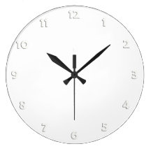 Clock Face Numbers - white