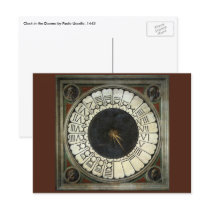Clock in the Duomo by Paolo Uccello Post Cards
