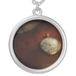 Clock - Time waits for nothing Custom Necklace