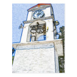 Clock tower postcard