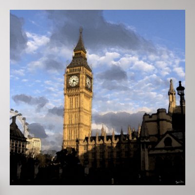 Clock Tower Print by jmvigil
