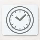 clock watch mouse pad