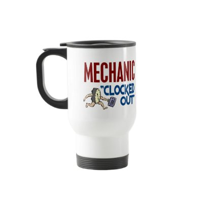 Clocked Out Mechanic Coffee Mug by professiongifts