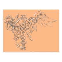 Clockwork Bryon Post Card