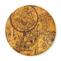 Clockwork Collage Refrigerator Magnets