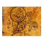 Clockwork Collage Post Cards