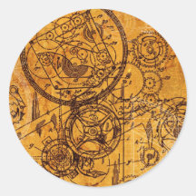 Clockwork Collage Sticker