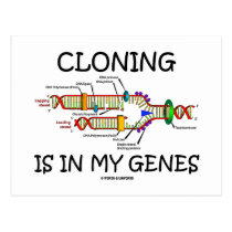 Cloning Is In My Genes postcards
