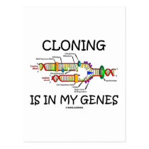 Cloning Is In My Genes postcards
